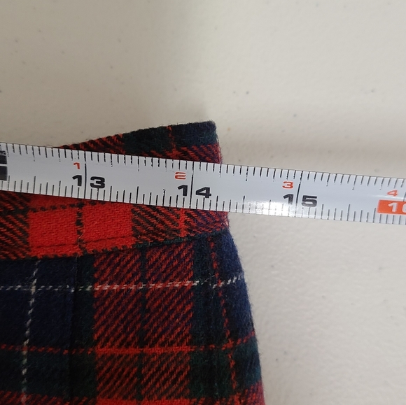 Vintage Pendleton Wool Manson Pleated Tartan Skirt size Small - Picture 5 of 7